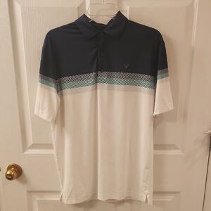 Callaway Navy and White Golf Shirt